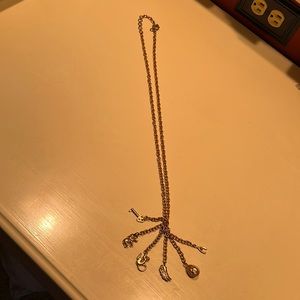J crew long charm necklace